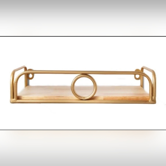 Opalhouse 12" x 7" Decorative Wall Shelf Gold RARE TO FIND - Picture 2 of 8